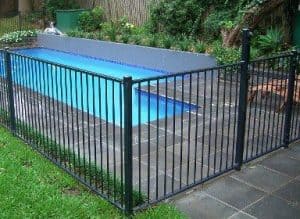 metal safety pool fence