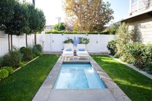 backyard upgrade ideas painted pool fence