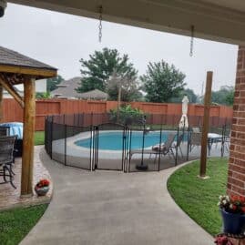 adult saving pool fence in conroe, texas