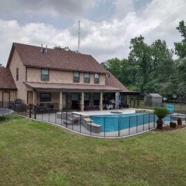 child saving pool fence in north houston