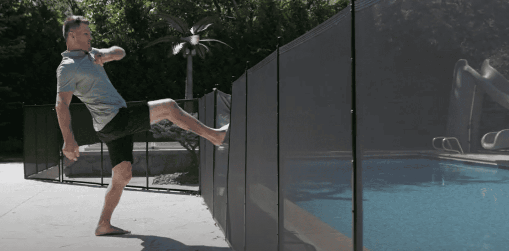 A Tough, Removable Pool Fence